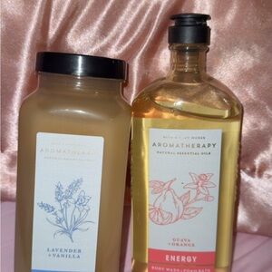 aroma therapy Bath and body Lavender & Vanilla and Guava & Orange Body Wash Set